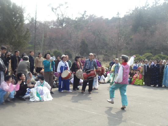 A typical street party in North Korea.