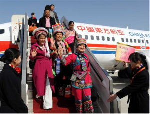 Beijing, March 2010: Deputies from southwest China’s Yunnan Province arrive for a sitting of China’s parliament, the National Peoples Congress. Although undermined by bureaucratic deformation and a degree of capitalist intrusion, socialistic rule in China has brought a big leap forward for women’s rights. This is especially clear when comparing the status of women in China with that of capitalist developing countries like India and Pakistan. When socialism triumphs in Australia, women will be liberated from the oppression that they face today.