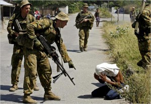 Australian troops in East Timor.