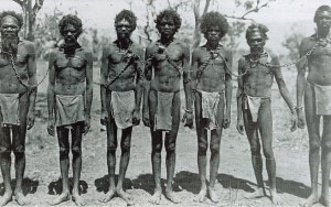 Aboriginal people in chains in 1906 enslaved by the White, capitalist ruling class.
