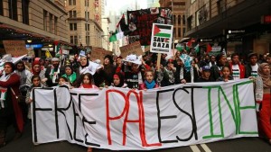 Thousands  participated  in  marches throughout Australia such as this one in Sydney against Israel’s brutal July-August 2014 attack on Gaza.
