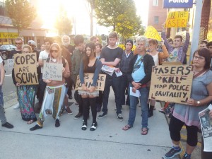 24 November 2013 protest in Blacktown, western Sydney against police brutality. Credit: Lindsay Hawkins