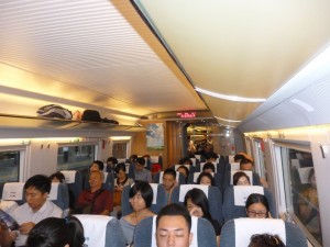 Passengers aboard the 300 km/h Beijing to Tianjin express train. The continued success of the Chinese workers state in development and pulling people out of poverty is a big blow to Western propaganda that “Communism is Dead.” Socialists around the world must defend the Chinese workers state from the threat of capitalist counterrevolution. Counterrevolution is threatened by a combination of external, imperialist pressure and internal, pro-capitalist campaigning by the Chinese capitalists spawned by the wavering Chinese rulers’ pro-market reforms.