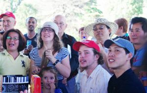 Baida workers at a picnic to celebrate their victorious struggle. Even today, when workers are in collective struggle, petty rivalries and jealousies and the racial and sexual divisions and oppressions created by capitalist society are to a degree mitigated. This points to how a future communist society will allow all people to live in very warm and happy friendship with each other in a society without oppression or exploitation – and, hence, no need for a state.