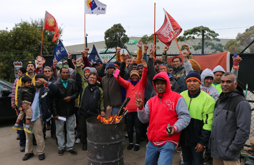 Bitzer Workers picket